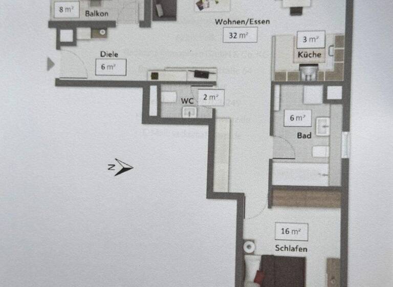 Terrassenwohnung zum Kauf 569.400 € 2 Zimmer 75 m² 6. Geschoss frei ab sofort Innenstadt Frankfurt am Main 60313