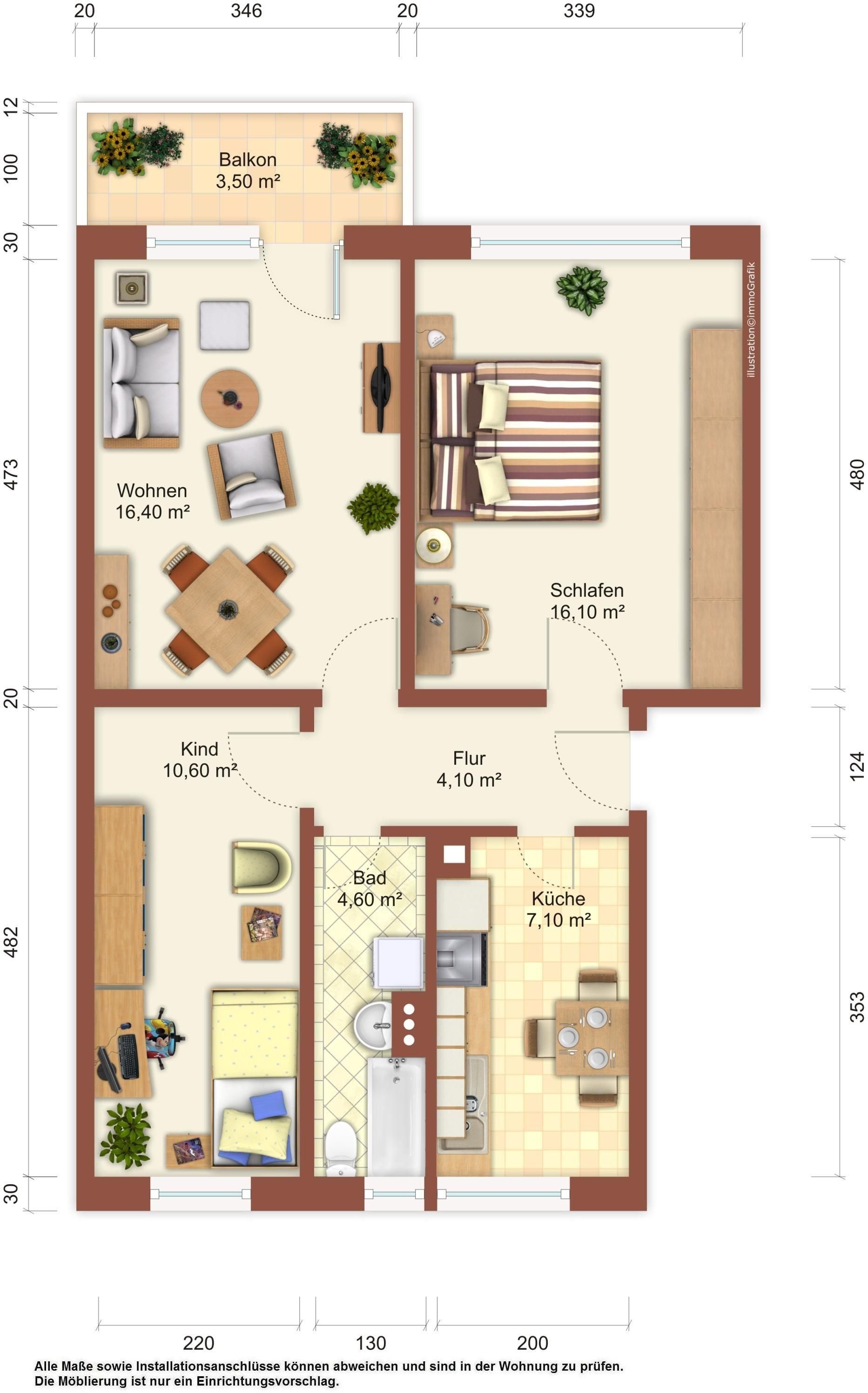 Wohnung zur Miete 309 € 3 Zimmer 60 m²<br/>Wohnfläche 1.<br/>Geschoss Görlitzer Straße 20 Zittau Zittau 02763