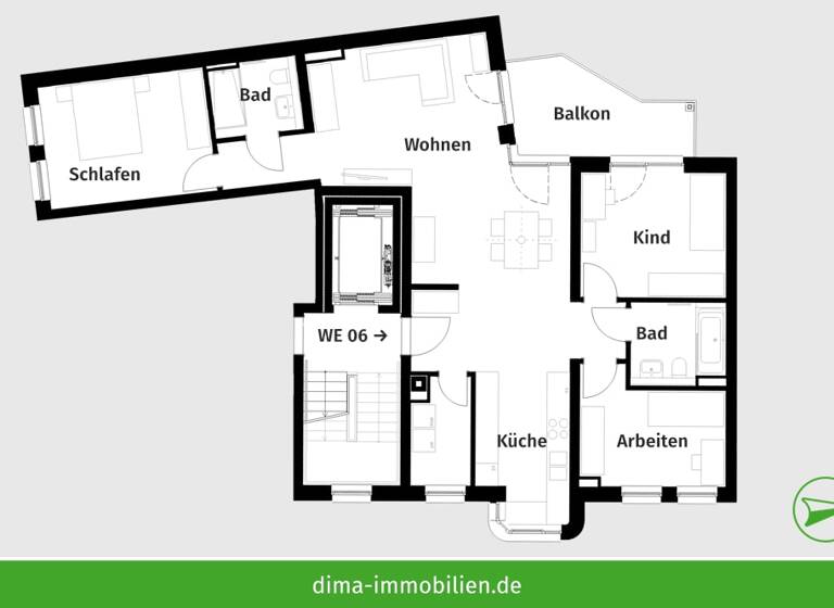 Wohnung zum Kauf 599.000 € 4 Zimmer 111,3 m²<br/>Wohnfläche 3.<br/>Geschoss Dieskaustraße 74 Kleinzschocher Leipzig 04229