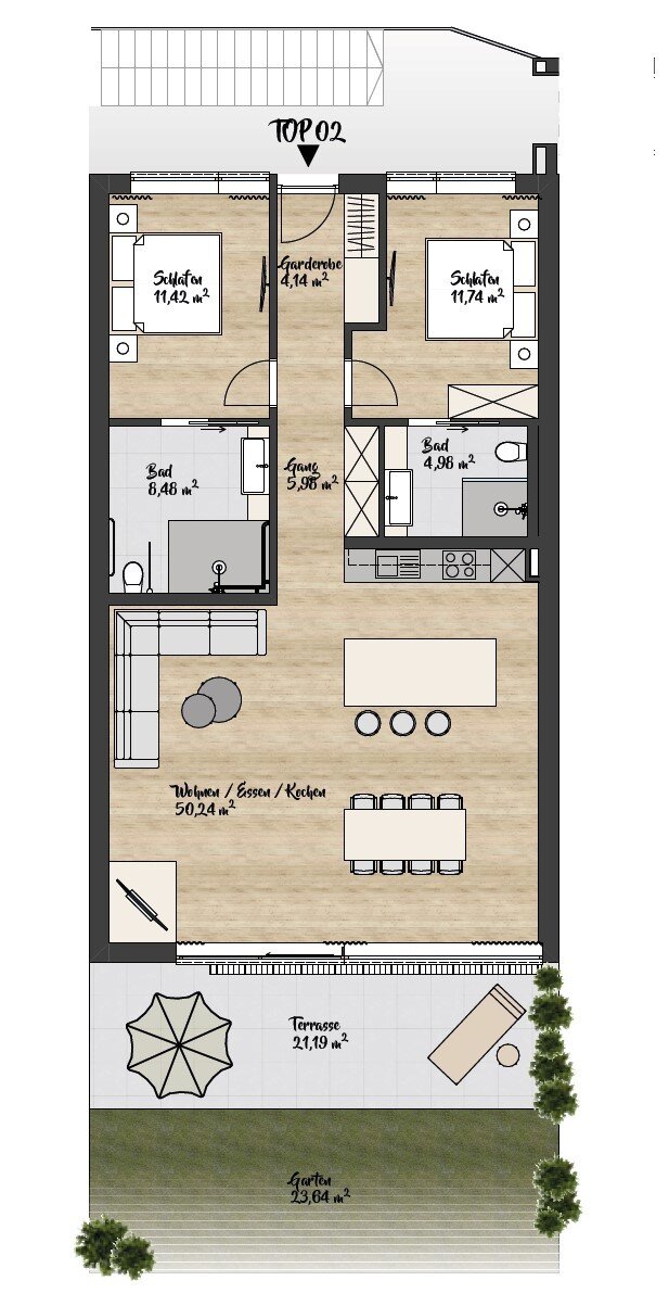 Studio zum Kauf 594.000 € 3 Zimmer 97 m²<br/>Wohnfläche 1.<br/>Geschoss St. Leonhard im Pitztal 6481