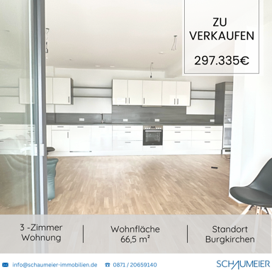 Wohnung zum Kauf 297.335 € 3 Zimmer 66,5 m² 3. Geschoss Burgkirchen Burgkirchen an der Alz 84508