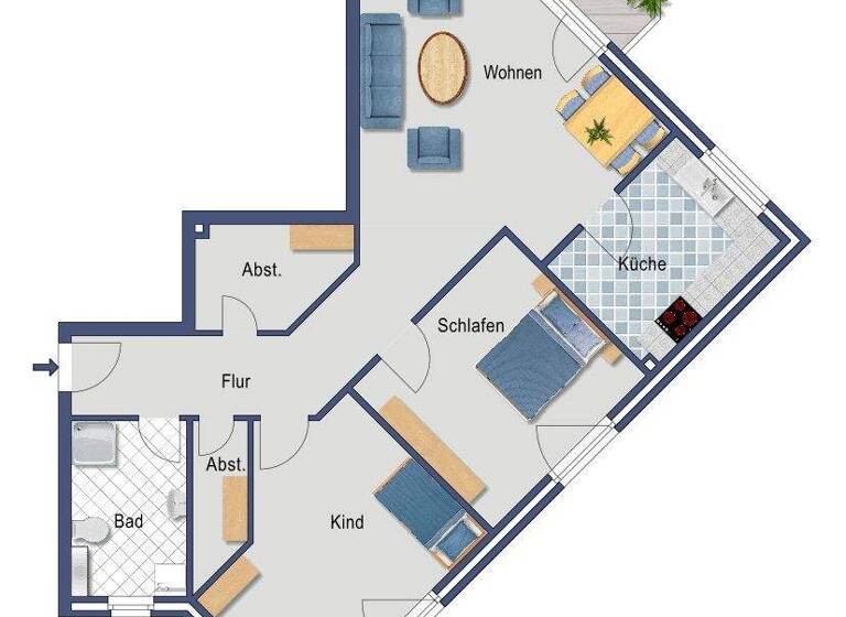 Wohnung zum Kauf provisionsfrei 359.000 € 3 Zimmer 88 m² 2. Geschoss Albertine Assor Straße 19 c Schnelsen Hamburg 22457