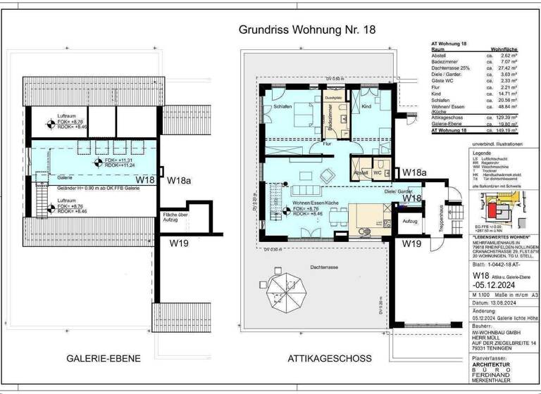 Wohnung zum Kauf provisionsfrei 928.000 € 3 Zimmer 144 m² 3. Geschoss frei ab sofort Cranachstraße  29 Rheinfelden Rheinfelden (Baden) 79618