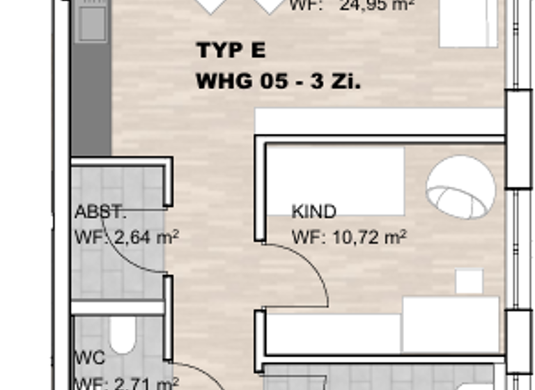Wohnung zum Kauf provisionsfrei 338.000 € 3,5 Zimmer 88 m² Mindersdorf Hohenfels 78355
