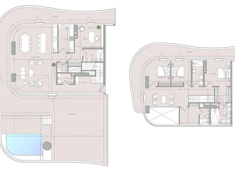 Wohnung zum Kauf provisionsfrei 2.169.556 € 4 Zimmer 466,3 m² Dubai 00000
