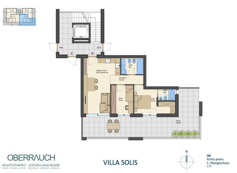 Wohnung zum Kauf 475.000 € 3 Zimmer 57,9 m² Neumarkt 39044