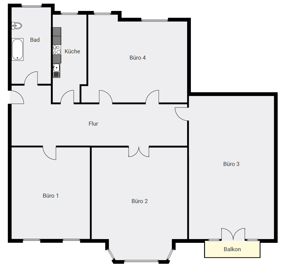 Praxisfläche zur Miete provisionsfrei 18,18 € 4 Zimmer 220 m²<br/>Bürofläche Knesebeckstraße 20 Charlottenburg Berlin 10623