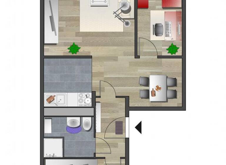 Wohnung zur Miete 319 € 3 Zimmer 56 m² 1. Geschoss Dr.-S.-Allende-Str. 62 Kappel Chemnitz 09119