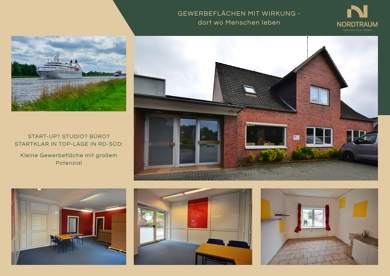 Büro-/Praxisfläche zur Miete provisionsfrei 400 € 2 Zimmer 49 m² Bürofläche Rendsburg - Süd Rendsburg 24768