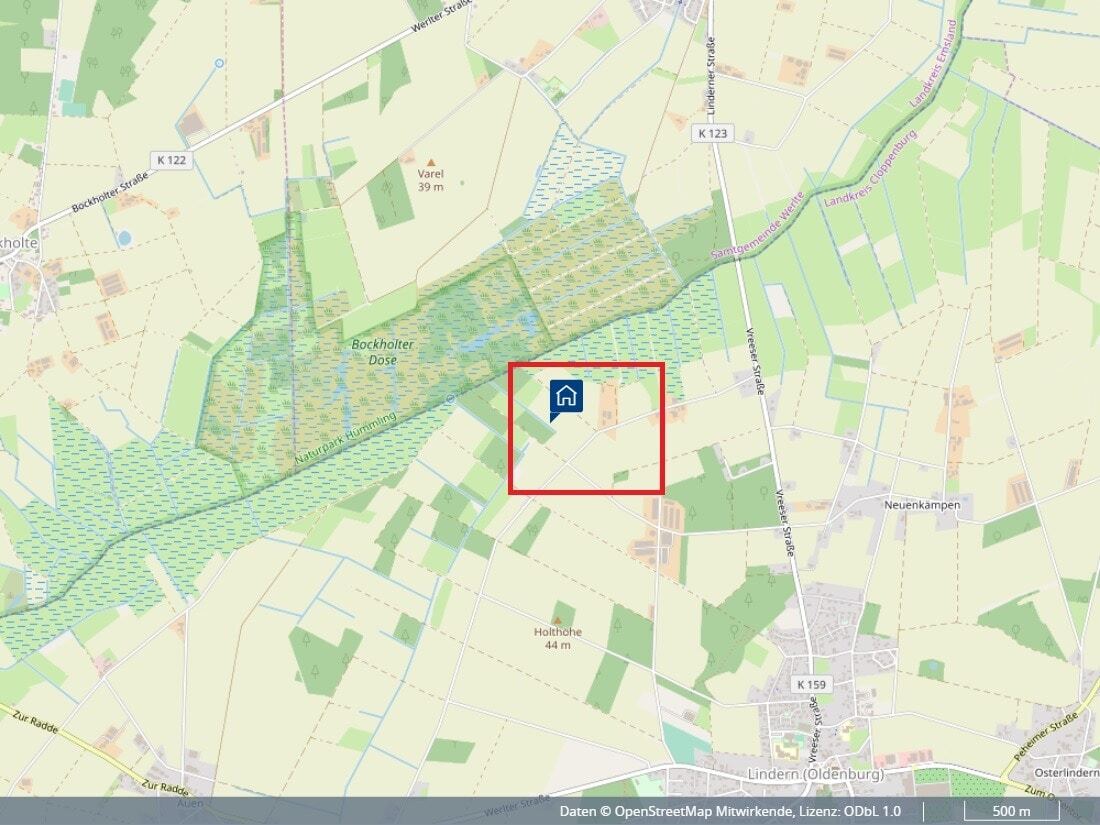 Land-/Forstwirtschaft zum Kauf 40.287 m²<br/>Grundstück Neuenkämpen Lindern 49699