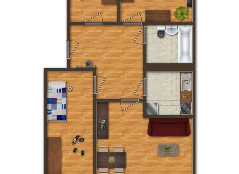 Wohnung zur Miete 515 € 4 Zimmer 76,3 m² 5. Geschoss frei ab sofort Georg-Dreke-Ring 50 Prenzlau 17291