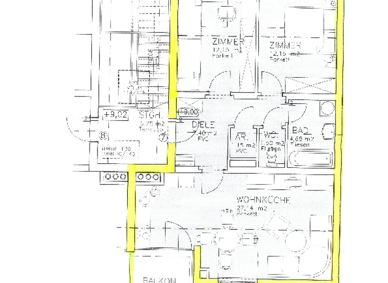 Wohnung zur Miete 712 € 3 Zimmer 66,2 m² 3. Geschoss frei ab 01.06.2026 Dr. Jutz-Straße 7,9,11,13,15 Kirchdorf an der Krems 4560
