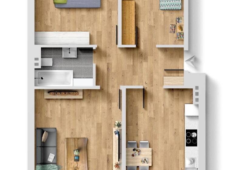 Wohnung zum Kauf 120.000 € 3 Zimmer 71 m² Mitte Menden 58706