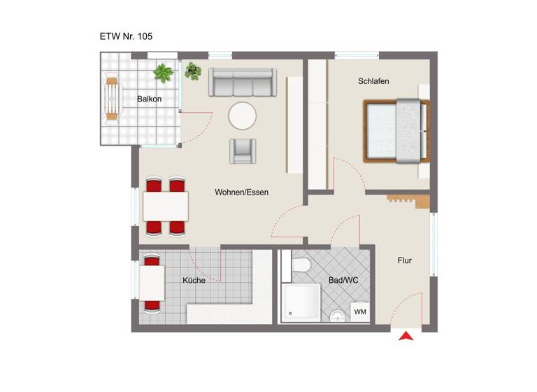 Wohnung zum Kauf 241.500 € 2 Zimmer 69 m² Hechingen 72379