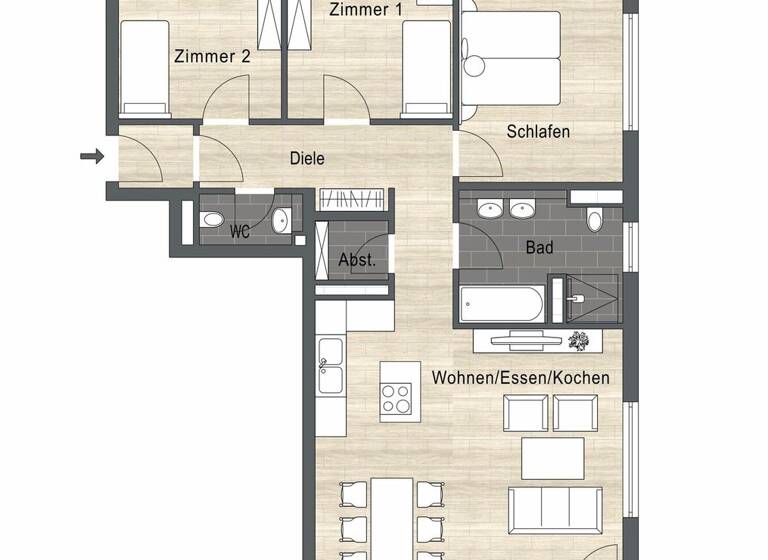 Wohnung zum Kauf 499.000 € 4 Zimmer 93 m² Wendlingen Wendlingen am Neckar 73240
