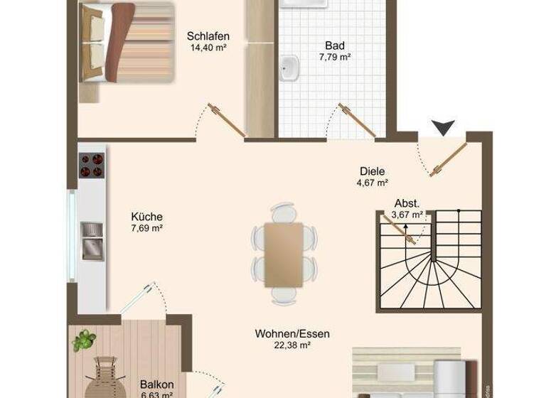 Maisonette zum Kauf 429.000 € 3 Zimmer 104 m² 1. Geschoss Wiesederfehn Wiesmoor 26639