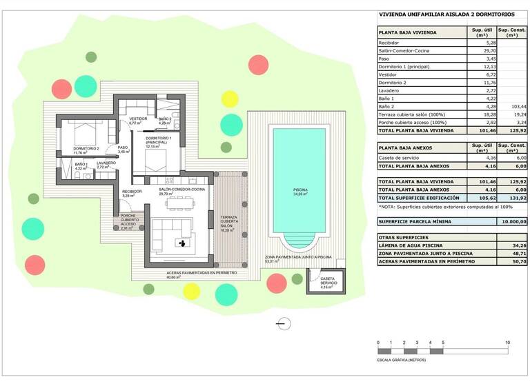 Doppelhaushälfte zum Kauf provisionsfrei 369.500 € 2 Zimmer 131 m² 10.000 m² Grundstück Pinoso