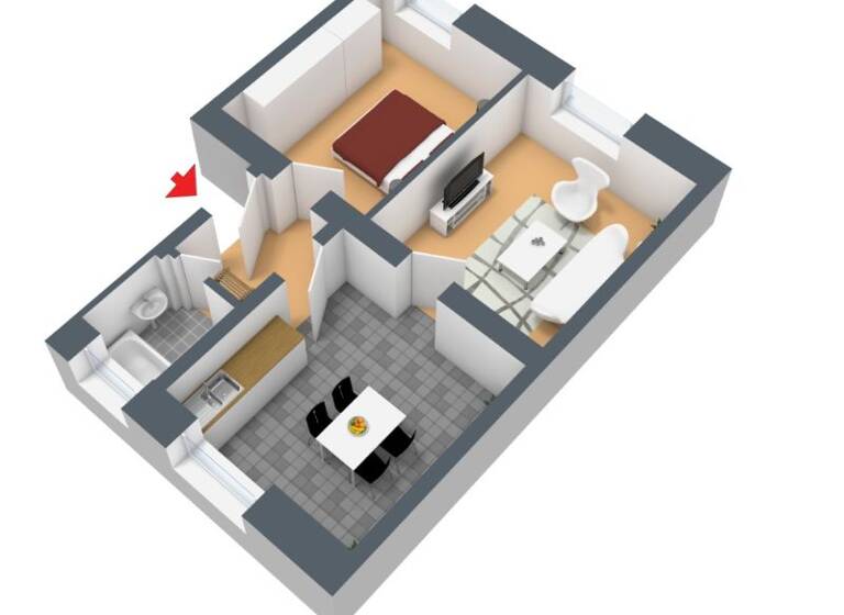 Wohnung zur Miete 309 € 2 Zimmer 48,9 m² EG Lennestraße 63 Lüdenscheid 58507