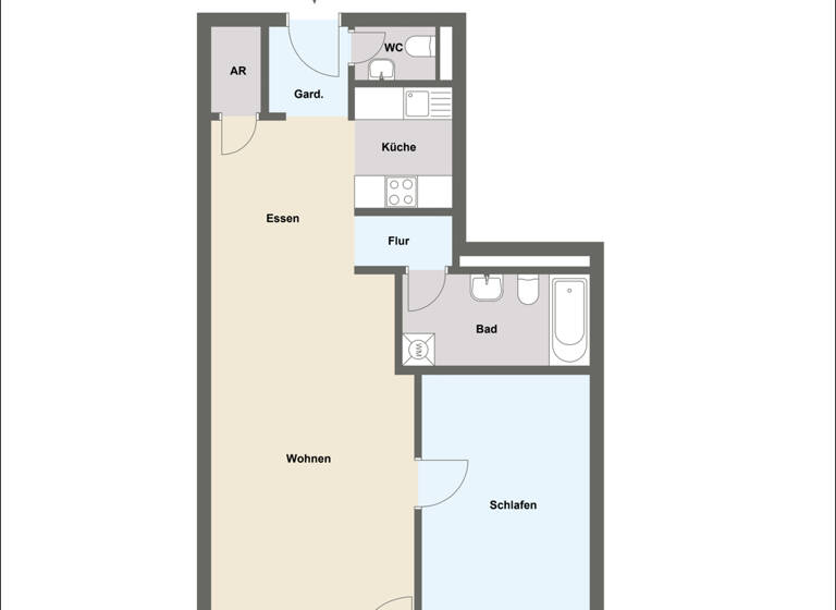 Wohnung zum Kauf provisionsfrei 175.000 € 2 Zimmer 66,6 m² 2. Geschoss Mainaschaff 63814