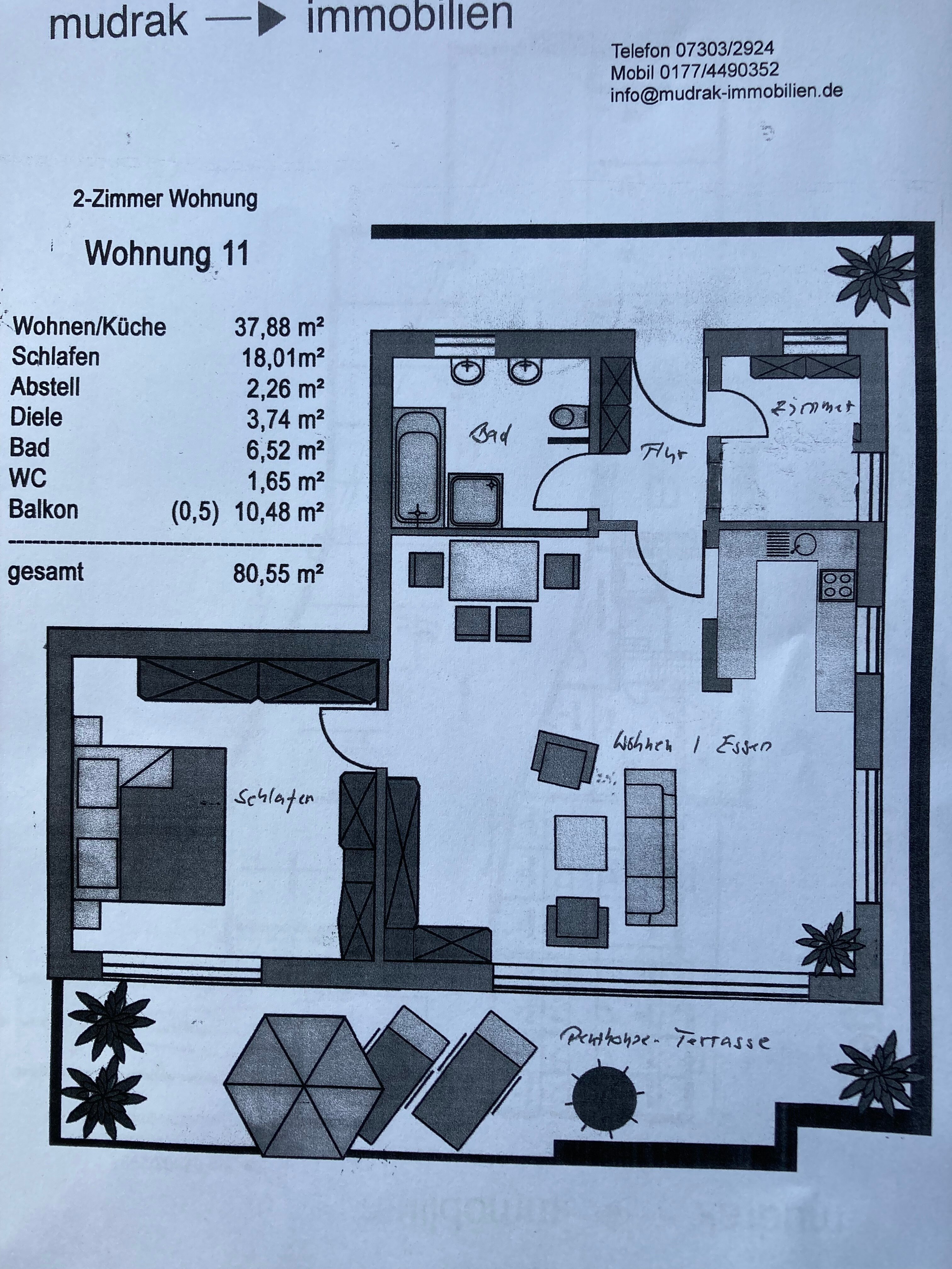 Penthouse zum Kauf 389.000 € 2 Zimmer 80 m²<br/>Wohnfläche ab sofort<br/>Verfügbarkeit Illertissen Illertissen 89257