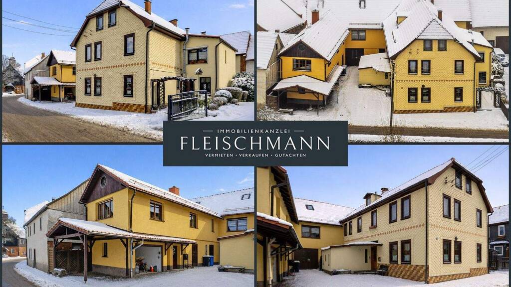 Haus zum Kauf provisionsfrei 340.000 € 25 Zimmer 625 m² 667 m² Grundstück An der Hauptstr. 37 + 39 Gethles Schleusingen 98553