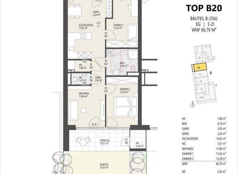 Wohnung zum Kauf - Erstbezug 568.000 € 3 Zimmer 66,8 m² Schützenstraße 35 Arzl Innsbruck 6020