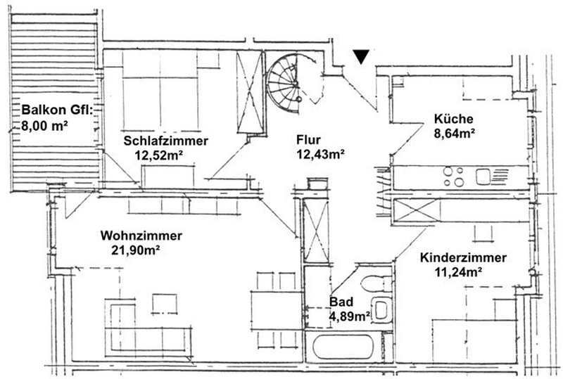 Wohnung zum Kauf provisionsfrei 120.000 € 4 Zimmer 100,9 m²<br/>Wohnfläche ab sofort<br/>Verfügbarkeit Emilienstraße Schloßchemnitz 020 Chemnitz 09113