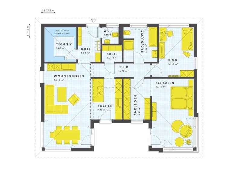 Einfamilienhaus zum Kauf 494.739 € 4 Zimmer 101 m² 440 m² Grundstück Steinhilben Sonnenbühl 72818