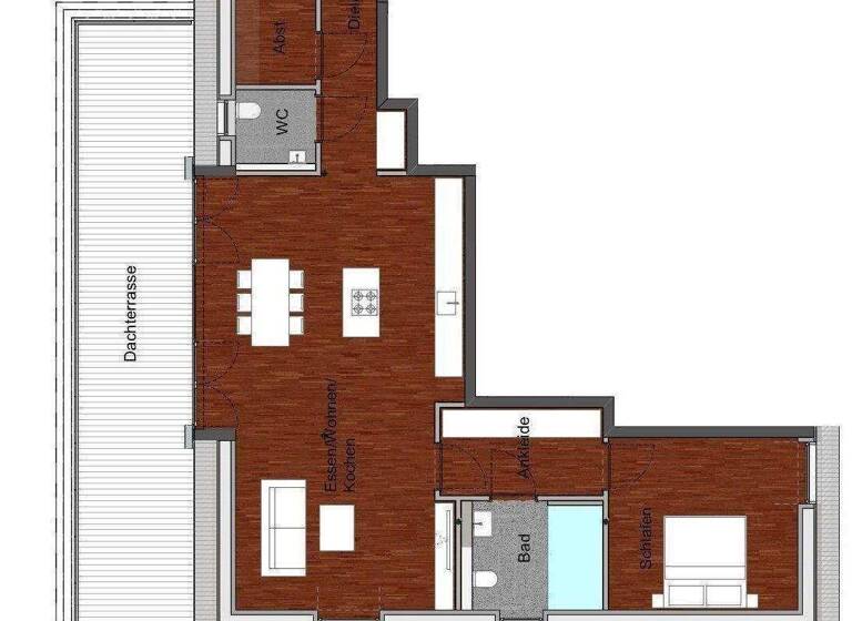 Penthouse zur Miete 1.468 € 2,5 Zimmer 108,7 m² 2. Geschoss frei ab 01.06.2026 Augenbroicher Straße 61 Innenstadt Euskirchen 53879