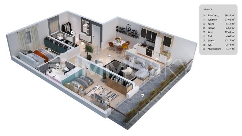 Wohnung zum Kauf 170.000 € 3 Zimmer 81 m²<br/>Wohnfläche Kenten Bergheim 50126