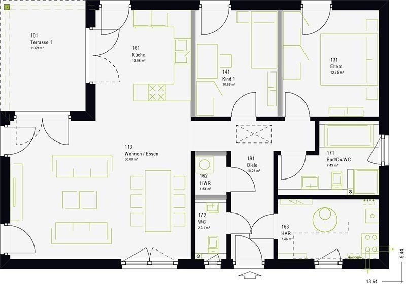 Einfamilienhaus zum Kauf provisionsfrei 285.000 € 3 Zimmer 103 m²<br/>Wohnfläche Kirchscheidungen Laucha an der Unstrut 06636