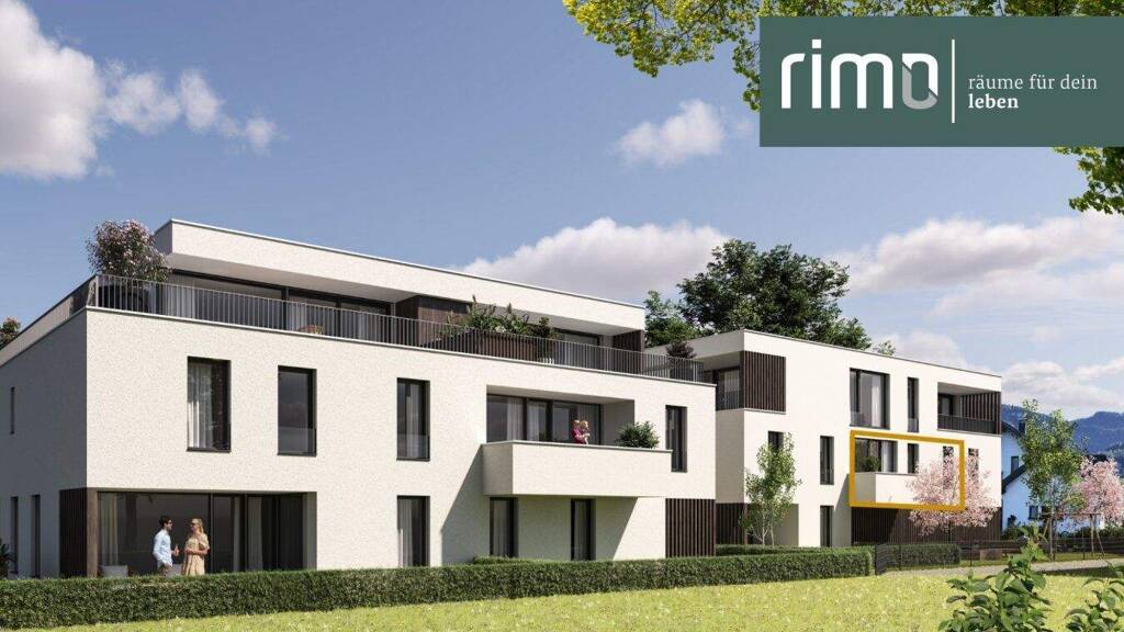 Terrassenwohnung zum Kauf - Erstbezug 295.000 € 2 Zimmer 40 m² 1. Geschoss Staudenstraße 5 Altach 6844