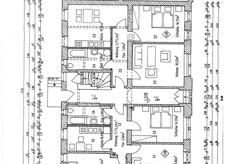 Wohnung zum Kauf 75.000 € 3 Zimmer 75 m² Lutherstraße 4 Meuselwitz Meuselwitz , Thür 04610