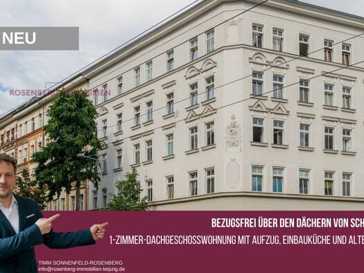 Studio zum Kauf 99.900 € 1 Zimmer 46,6 m² frei ab sofort Schleußig Leipzig / Schleußig 04229