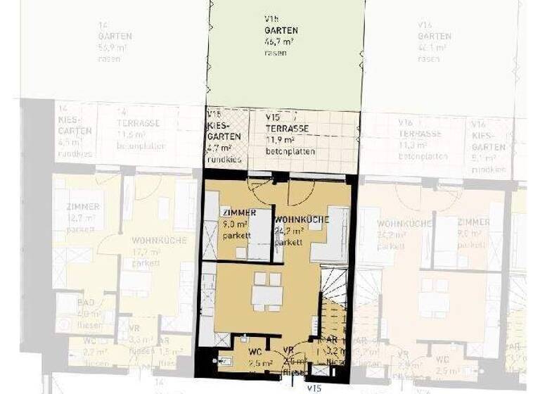 Maisonette zum Kauf - Erstbezug 625.000 € 4 Zimmer 81,2 m² frei ab 30.06.2028 Wien 1220