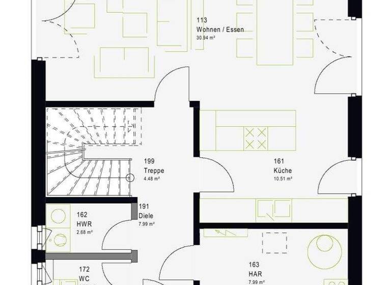 Doppelhaushälfte zum Kauf provisionsfrei 476.059 € 3,5 Zimmer 134 m² 510 m² Grundstück Freistett Rheinau 77866