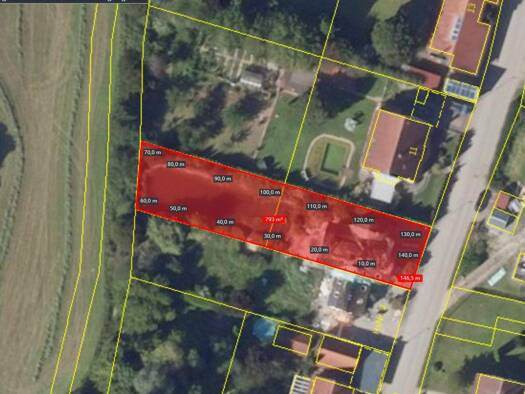 Grundstück zum Kauf provisionsfrei 142.200 € 790 m² Grundstück Baugenehmigung vorhanden Wallersdorfer Straße 9 Brodswinden Ansbach 91522