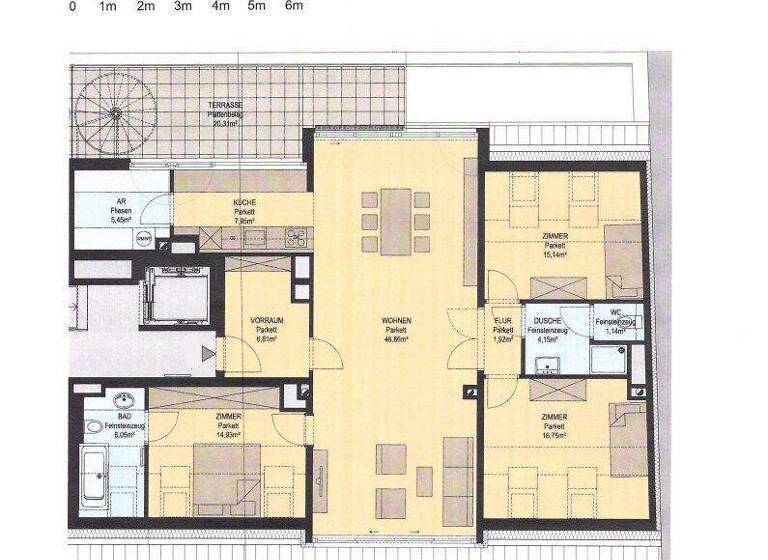Wohnung zur Miete 2.798 € 4 Zimmer 127,2 m² Mariannengasse Wien 1090