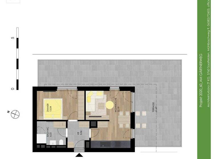 Wohnung zum Kauf - Erstbezug provisionsfrei 373.800 € 2 Zimmer 46,5 m² EG Gärtnerweg 6 Schörfling am Attersee 4861