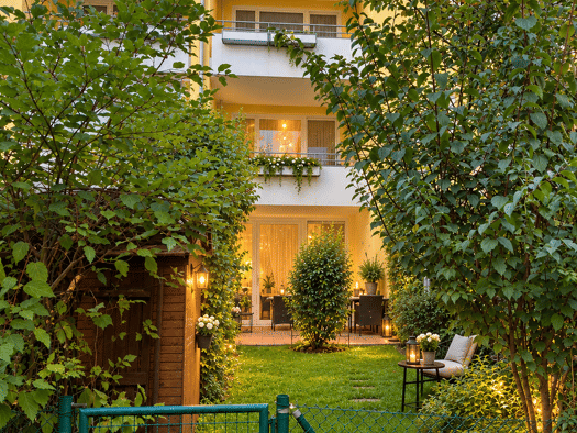 Terrassenwohnung zum Kauf provisionsfrei 425.000 € 2 Zimmer 57 m² Geschoss EG/3 Bogenhausen München 81925