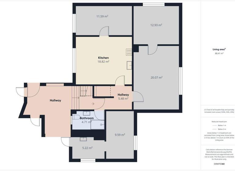 Wohnung zur Miete 790 € 4 Zimmer 89 m² EG frei ab sofort Siedlungsstr 9 Scheinfeld 91443