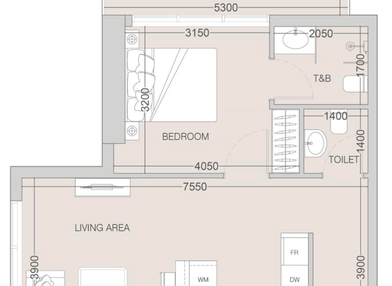 Wohnung zum Kauf provisionsfrei 188.360 € 2 Zimmer 60,2 m²