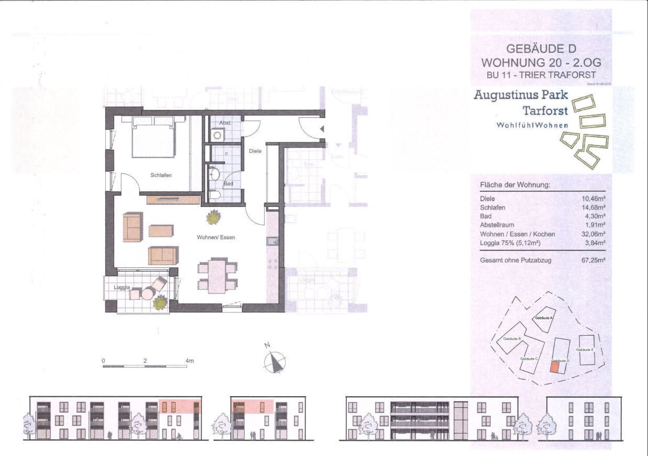 Wohnung zur Miete 1.130 € 2 Zimmer 67 m²<br/>Wohnfläche 2.<br/>Geschoss 01.05.2025<br/>Verfügbarkeit Augustinusstraße 21 Tarforst 5 Trier 54296