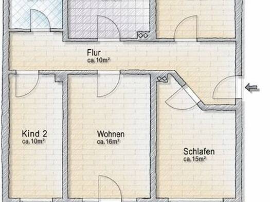 Wohnung zur Miete 530 € 4 Zimmer 85 m² Großweitzschen 04720