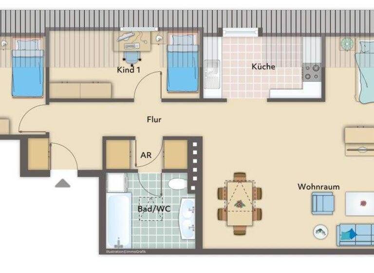 Wohnung zum Kauf 419.000 € 2,5 Zimmer 89,2 m² Poppenbüttel Hamburg 22399