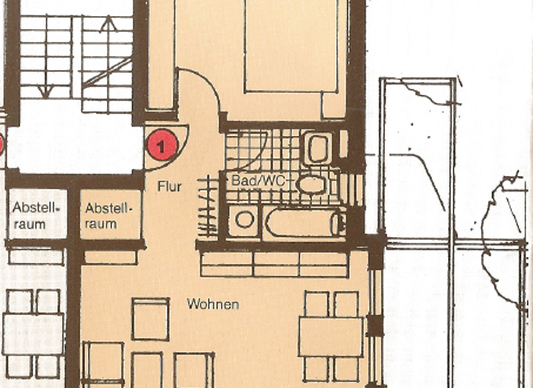 Terrassenwohnung zur Miete 540 € 2 Zimmer 51 m² EG Sonnenhalde 39 Sigmaringen 72488
