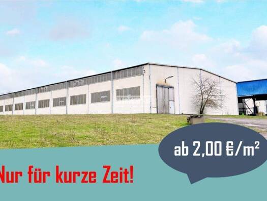 Lagerhalle zur Miete 648 m² Lagerfläche teilbar ab 648 m² Stregda Eisenach 99817