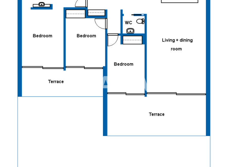 Studio zur Miete 2.750 € 4 Zimmer 128,8 m² EG Rua Agosto Azul, Condomínio Oásis Mar Lote 1, Bloc Portimão 8500-367