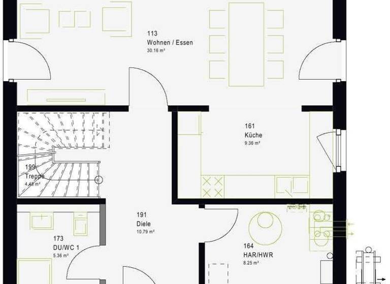 Einfamilienhaus zum Kauf provisionsfrei 482.159 € 4,5 Zimmer 136 m² 430 m² Grundstück Freistett Rheinau 77866
