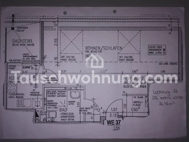 Wohnung zur Miete nur mit Wohnberechtigungsschein Tauschwohnung 253 € 1 Zimmer 36 m² Dachgeschoss, 2. Geschoss Neu-Plittersdorf Bonn 53175